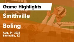 Smithville  vs Boling Game Highlights - Aug. 24, 2023