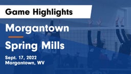 Morgantown  vs Spring Mills  Game Highlights - Sept. 17, 2022