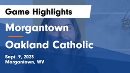 Morgantown  vs Oakland Catholic  Game Highlights - Sept. 9, 2023