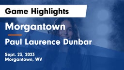 Morgantown  vs Paul Laurence Dunbar  Game Highlights - Sept. 23, 2023