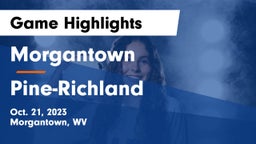 Morgantown  vs Pine-Richland  Game Highlights - Oct. 21, 2023