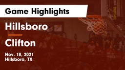 Hillsboro  vs Clifton  Game Highlights - Nov. 18, 2021