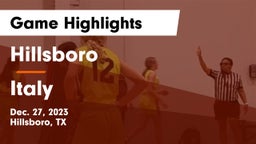 Hillsboro  vs Italy  Game Highlights - Dec. 27, 2023