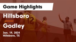 Hillsboro  vs Godley  Game Highlights - Jan. 19, 2024