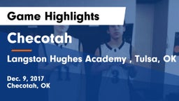 Checotah  vs Langston Hughes Academy , Tulsa, OK Game Highlights - Dec. 9, 2017