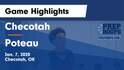 Checotah  vs Poteau  Game Highlights - Jan. 7, 2020