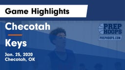 Checotah  vs Keys  Game Highlights - Jan. 25, 2020