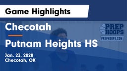 Checotah  vs Putnam Heights HS Game Highlights - Jan. 23, 2020