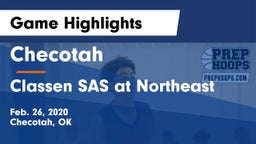 Checotah  vs Classen SAS at Northeast Game Highlights - Feb. 26, 2020