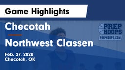 Checotah  vs Northwest Classen  Game Highlights - Feb. 27, 2020