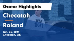 Checotah  vs Roland  Game Highlights - Jan. 26, 2021