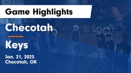 Checotah  vs Keys  Game Highlights - Jan. 21, 2023