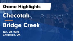 Checotah  vs Bridge Creek  Game Highlights - Jan. 20, 2023