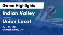 Indian Valley  vs Union Local Game Highlights - Oct. 25, 2022