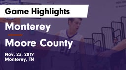 Monterey  vs Moore County  Game Highlights - Nov. 23, 2019