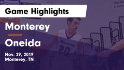 Monterey  vs Oneida  Game Highlights - Nov. 29, 2019