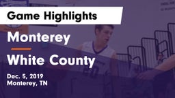 Monterey  vs White County  Game Highlights - Dec. 5, 2019