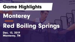 Monterey  vs Red Boiling Springs Game Highlights - Dec. 13, 2019