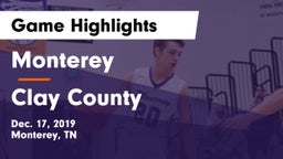 Monterey  vs Clay County Game Highlights - Dec. 17, 2019