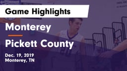 Monterey  vs Pickett County Game Highlights - Dec. 19, 2019