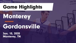 Monterey  vs Gordonsville  Game Highlights - Jan. 10, 2020