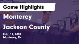 Monterey  vs Jackson County  Game Highlights - Feb. 11, 2020