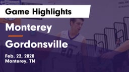Monterey  vs Gordonsville  Game Highlights - Feb. 22, 2020