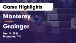 Monterey  vs Grainger  Game Highlights - Jan. 5, 2024