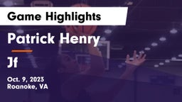 Patrick Henry  vs Jf Game Highlights - Oct. 9, 2023