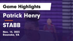 Patrick Henry  vs STABB Game Highlights - Nov. 14, 2023