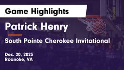 Patrick Henry  vs South Pointe Cherokee Invitational  Game Highlights - Dec. 20, 2023