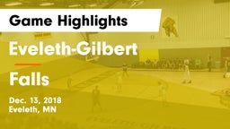 Eveleth-Gilbert  vs Falls  Game Highlights - Dec. 13, 2018