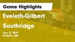 Eveleth-Gilbert  vs Southridge  Game Highlights - Jan. 8, 2019