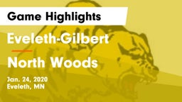 Eveleth-Gilbert  vs North Woods Game Highlights - Jan. 24, 2020