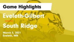 Eveleth-Gilbert  vs South Ridge Game Highlights - March 5, 2021