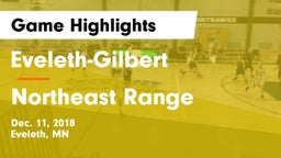 Eveleth-Gilbert  vs Northeast Range Game Highlights - Dec. 11, 2018