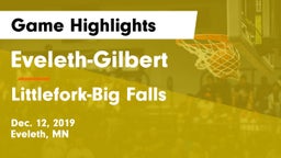 Eveleth-Gilbert  vs Littlefork-Big Falls  Game Highlights - Dec. 12, 2019