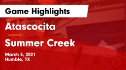 Atascocita  vs Summer Creek Game Highlights - March 5, 2021
