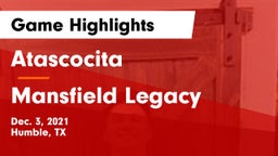 Atascocita  vs Mansfield Legacy  Game Highlights - Dec. 3, 2021