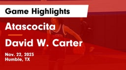 Atascocita  vs David W. Carter  Game Highlights - Nov. 22, 2023