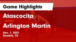 Atascocita  vs Arlington Martin Game Highlights - Dec. 1, 2023