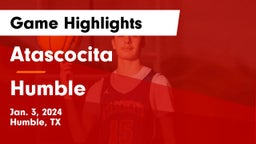 Atascocita  vs Humble  Game Highlights - Jan. 3, 2024