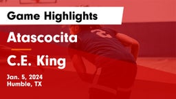 Atascocita  vs C.E. King  Game Highlights - Jan. 5, 2024
