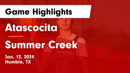 Atascocita  vs Summer Creek  Game Highlights - Jan. 12, 2024