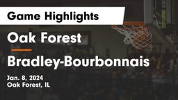 Oak Forest  vs Bradley-Bourbonnais  Game Highlights - Jan. 8, 2024