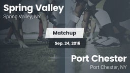 Matchup: Spring Valley vs. Port Chester  2016