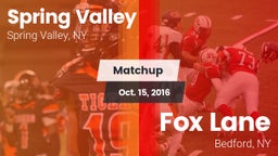 Matchup: Spring Valley vs. Fox Lane  2016