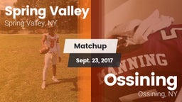 Matchup: Spring Valley vs. Ossining  2017