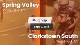 Matchup: Spring Valley vs. Clarkstown South  2018