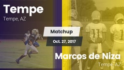 Matchup: Tempe  vs. Marcos de Niza  2017